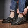 Leisure lace up genuine leather top quality outdoor shoes, fashionable, elegant, luxurious, classic natural leather men's shoes