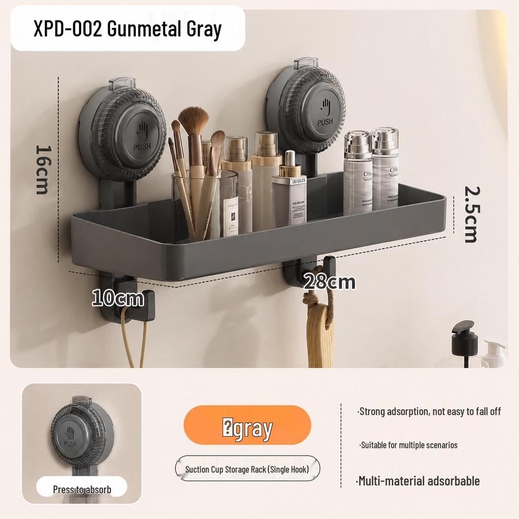 Kitchen Suction Cup No-Drill Wall-Mounted Spice Rack