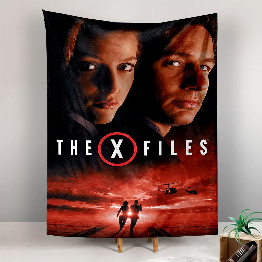 The X Files Poster Tapestry Wall Hanging, FBI Mystery TV Art, UFO Sci-Fi Wall Decor for Bedroom Man Cave