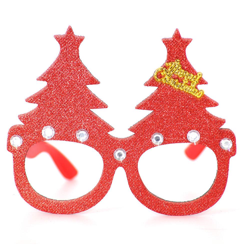 Handmade Plastic Colorful Christmas Glasses Perfect For Kids Featuring Cheerful Santa And Designs Reindeer