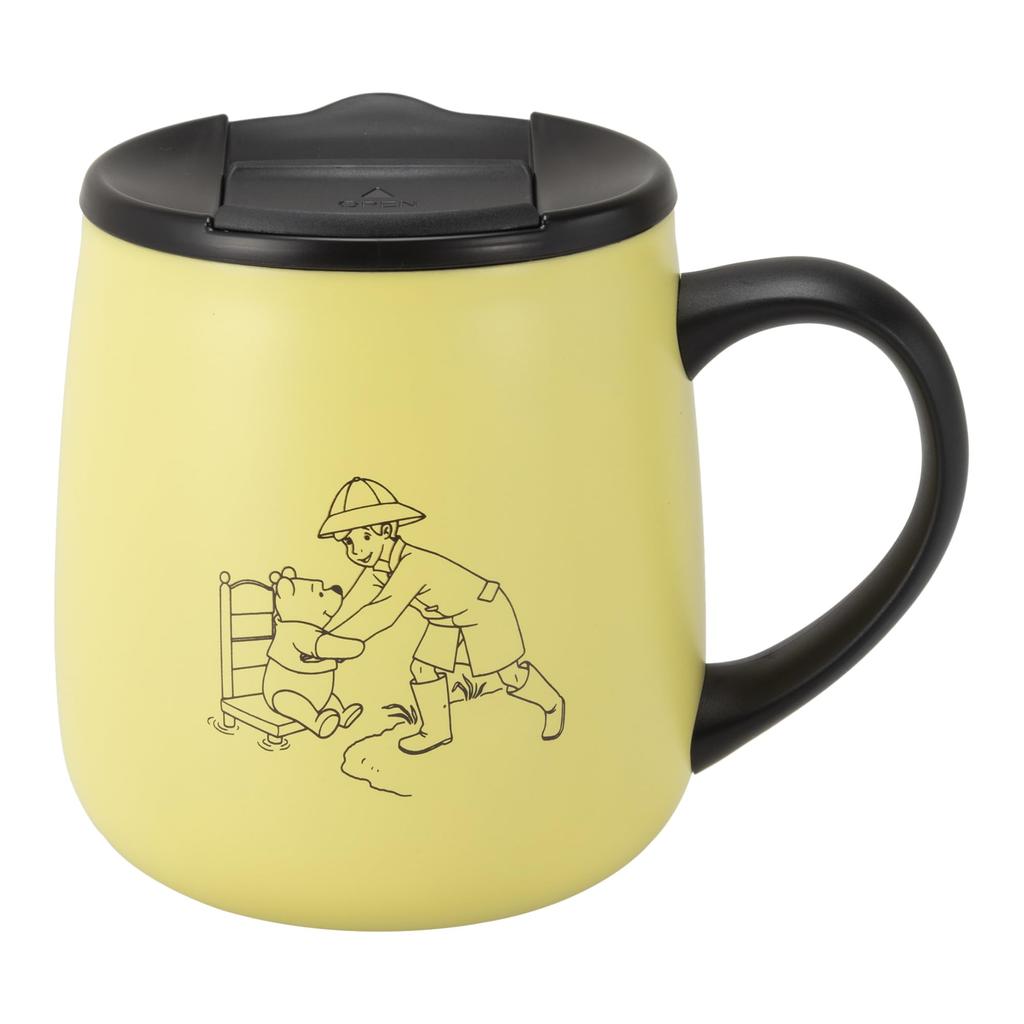 Maebata Disney Winnie the Pooh Stainless Steel Mug with Lid 300ml 52945 (Comic) D-WP35