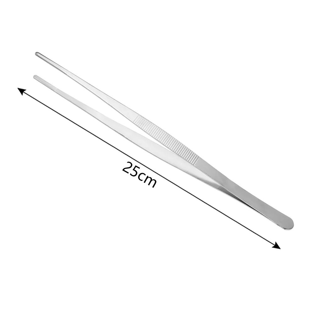 Stainless Steel Barbecue Tongs Serving Presentation Kitchen Tool Multiple Types Silver Plating Chef Food Tweezer BBQ Clip