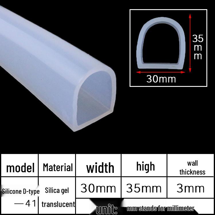D-Shaped Silicone Sealing Strip: High-Temperature, Water-Retaining, Self-Adhesive, Anti-Collision, Shock-Absorbing for Doors & Windows