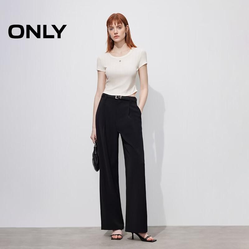 ONLY Women's Slim Fit Sleeveless Top with Metal Tag Detail