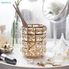 Luxury Crystal Tissue Box - Golden Decorative Tissue Holder for Home, Living Room & Dining Table Desktop Storage Organizer