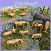 Pvc Farm Animal Model Set With Static Poultry And Livestock For Educational Display