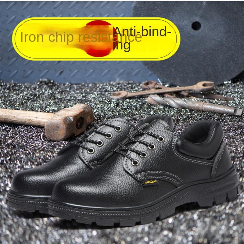 Labor Insurance Shoes Men's Anti-smashing, Anti-piercing, Breathable and Lightweight Safety Protective Work Shoes
