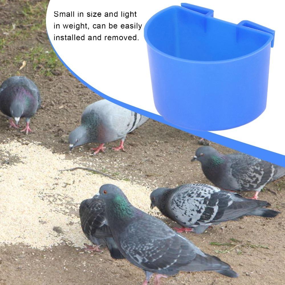 20Pcs Plastic Bird Food Bowl Blue Bird Feeding Cup Birdcage Feeder Birdcage Decoration S