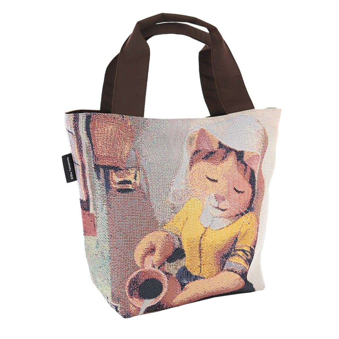 

Cat Art Gobelins Weave Tote Bag Pouring Female Johannes Ferneko 25 x 20 x 14 cm [Blooming] [CAT ART] Milk Cat Women s Approx. 000660-0003-01