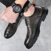 Luxury Mens Brogue Shoes Men Suit Shoes Casual Formal Business Leather Shoes Men Black Wedding Shoes Italian Dress Banquet Shoes