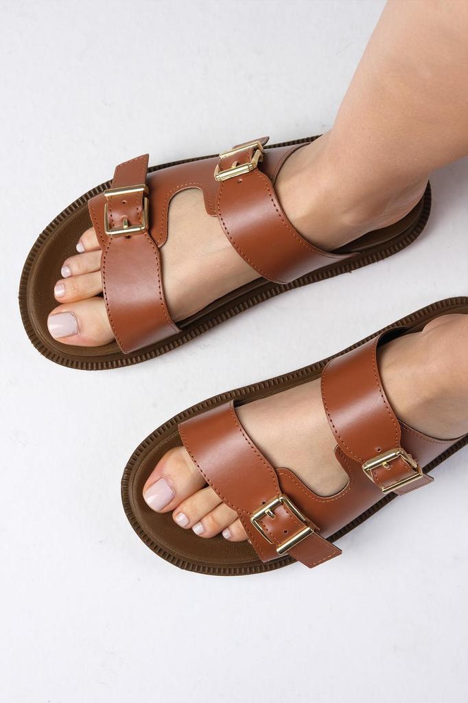 Reese White Color Flat Sole Women's Summer Daily Slippers