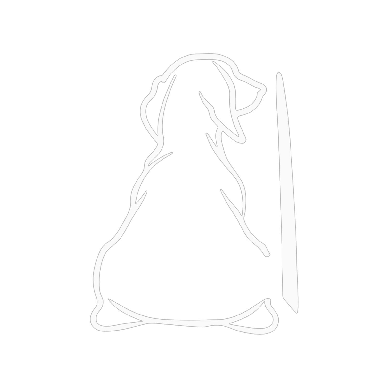 

Funny Dog Moving Tail Decal Dog Windshield Wiper Sticker Cute Animal Puppy Car Sticker Rear Window Wiper Decal One Size білий