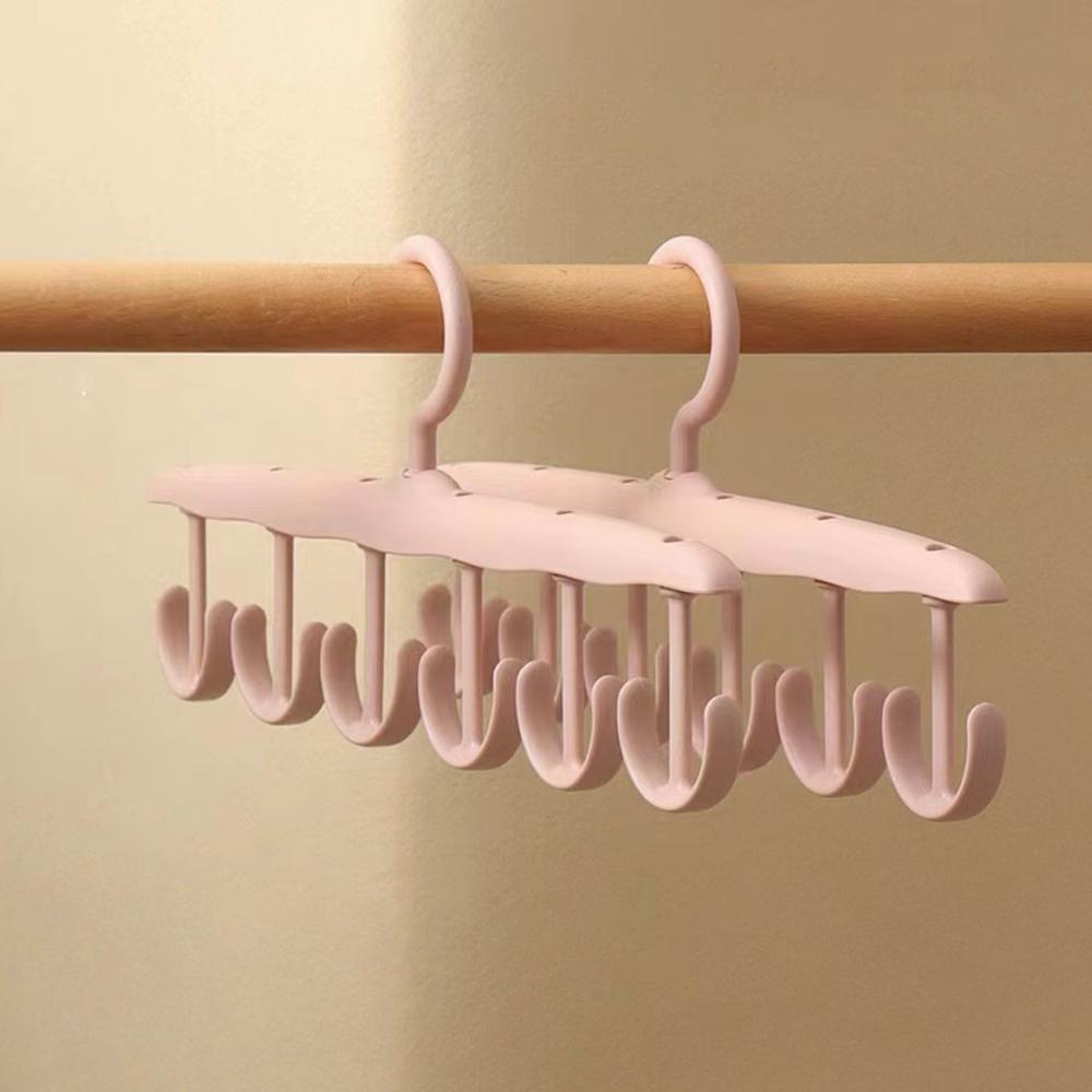 2pcs Wavy Clothes Hanger, Household Student Multi-Functional Hook, Drying Strap, Seamless Clothes Rack