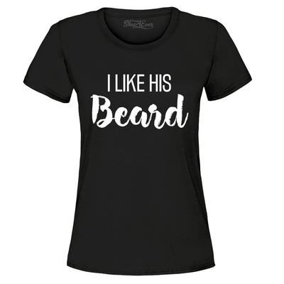 Ich mag seinen Bart Partnerlook Damen-T-Shirt Jubiläums-Shirts