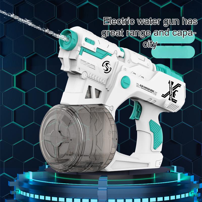 Non-Toxic New Electric Toy Water Gun Outdoor Summer Beach Swimming Pool Party Battle Largecapacity Shootingwater Gun Fun Water Bucket Game