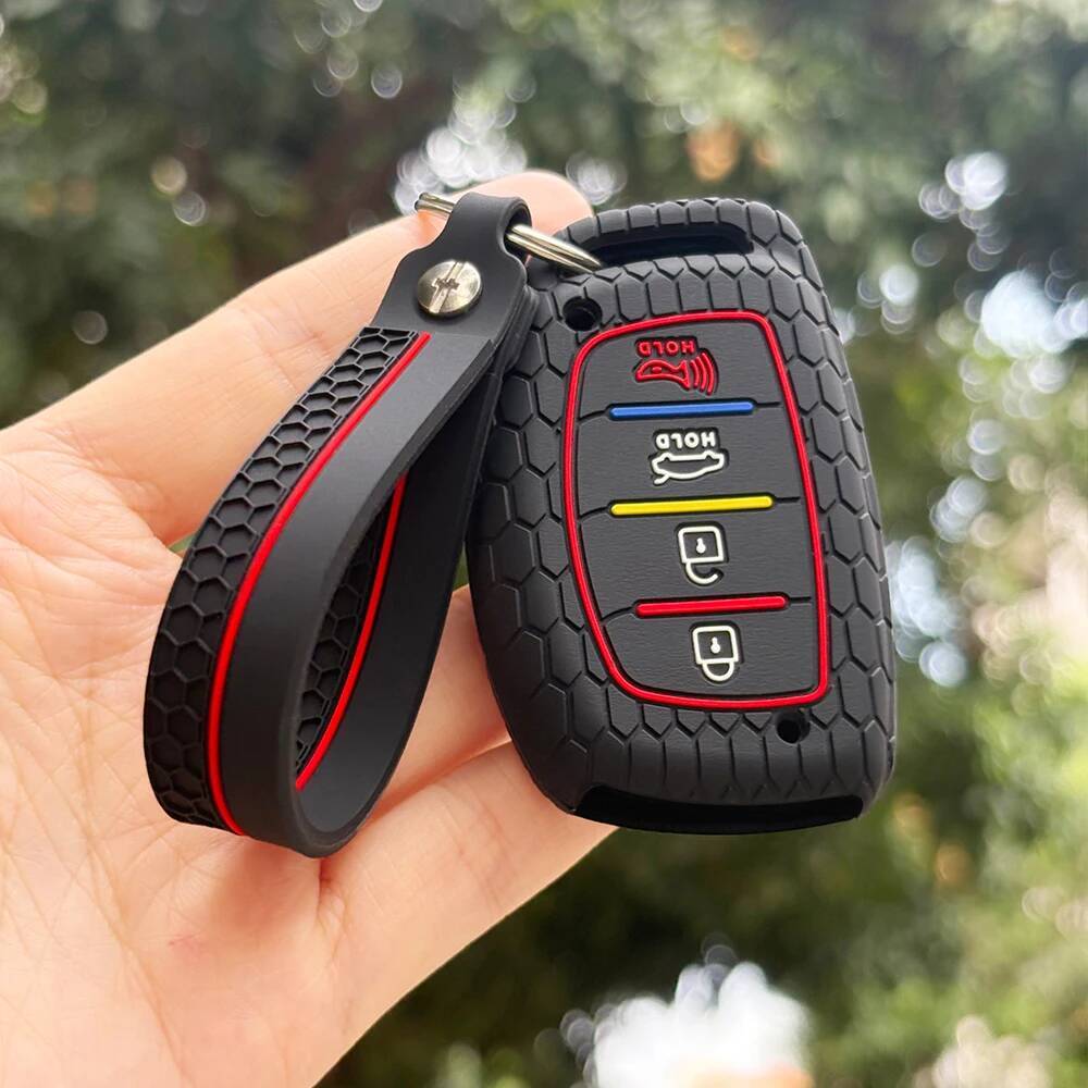 Keychain Cover Car Key Shell Caps For Hyundai Tucson Kona Solaris Gran I10 Ionic Hb20 Venue Santa Fe Protection