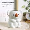 Cute Koala Retro Resin Flower Pot - Succulent Bonsai Holder & Makeup Storage Vase