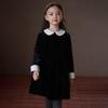 Hacikis Girls' Velvet School Style Party Dress
