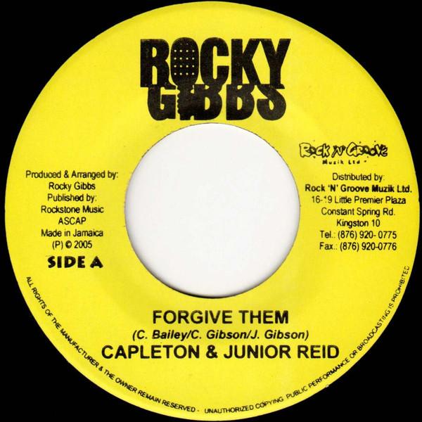 

7inch Record CAPLETON & JUNIOR REID - Forgive Them NONE Rocky Gibbs 2005 Jamaica Reggae, Ska & Dub Used