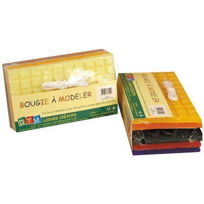 Cire à modeler - GRAINE CRÉATIVE - 1300g - 6 teintes pastel - 3 mètres de mèche