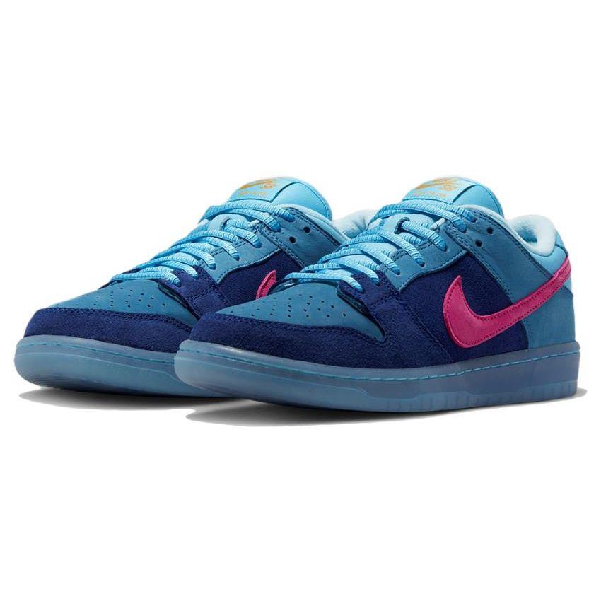 Run The Jewels X Nike Dunk Low SB 4/20 Unisex Sneakers Blue Deep-Royal-Blue Active-Pink DO9404-400