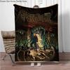 Vintage Anime J-Jujutsu-Kaisen Flannel Blankets Keep Warm Throw Blanket Comfortable Blanket for Picnic Beds Sofa Home Bedroom