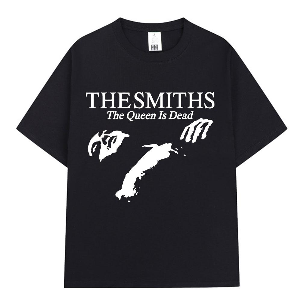 

The Smiths The Queen Is Dead Футболка 1980-х Інді, Morrissey X Футболка Вінтажний Панк-рок Формація Бавовняна Футболка Вуличний одяг M