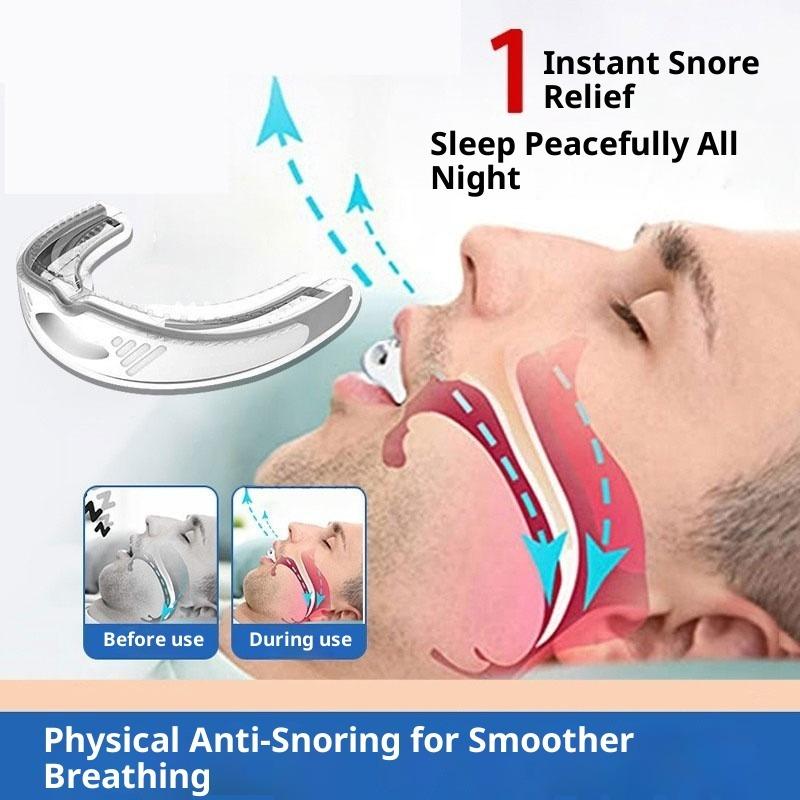 Ochraniacz na usta przeciw chrapaniu – Stop chrapaniu, Łagodzi bezdech senny, Poprawia sen i ułatwia oddychanie, Skuteczny środek wspomagający sen