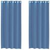 VidaXL Rideaux en voile avec œillets 2 pcs bleu royal, rideau en filet, rideau transparent, voile de fenêtre, traitement de 4102115