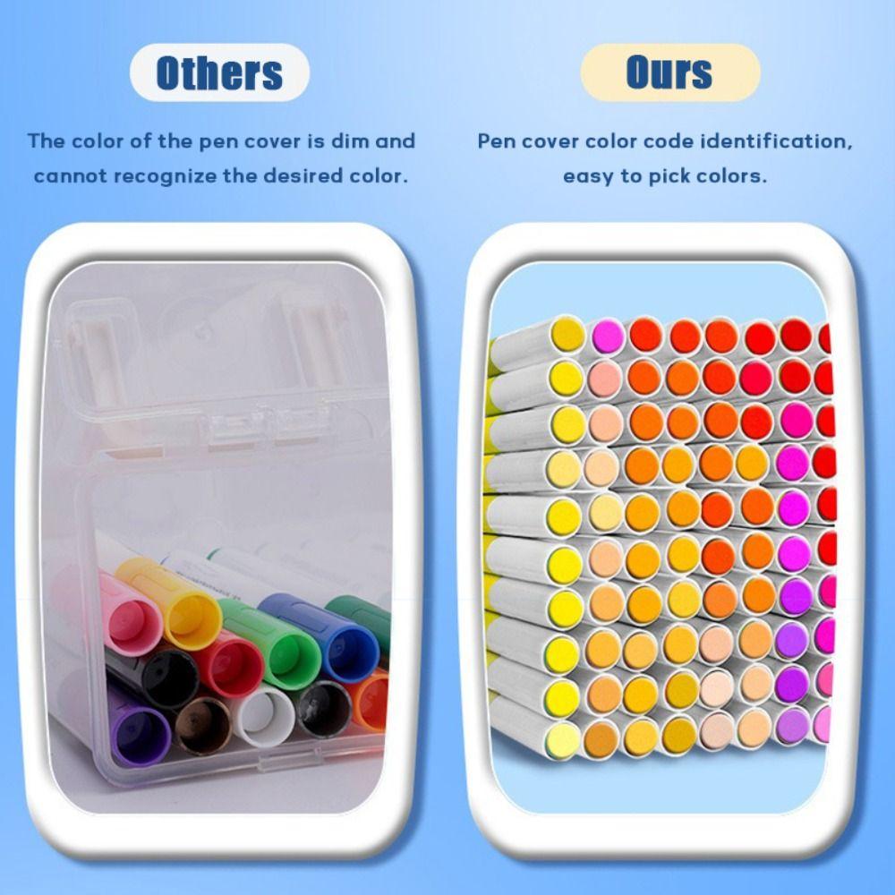 12-120 Colors Washable Acrylic Marker Pen Art Painting Markers Ceramic Glass Wood Fabric Painting