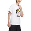 Adidas Neo Vbe Logo Print Loose Fit Crew Neck Short Sleeve T-Shirt Unisex Tops White HN4742