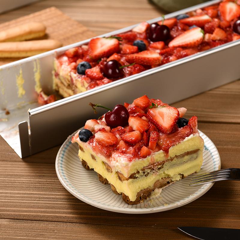 Tiramisu Muffin Pan Stainless Steel Cheesecake Pan Baking Mould Rectangle Cake Pan For Birthday Cake Cake Bread Chiffon Tiramisu