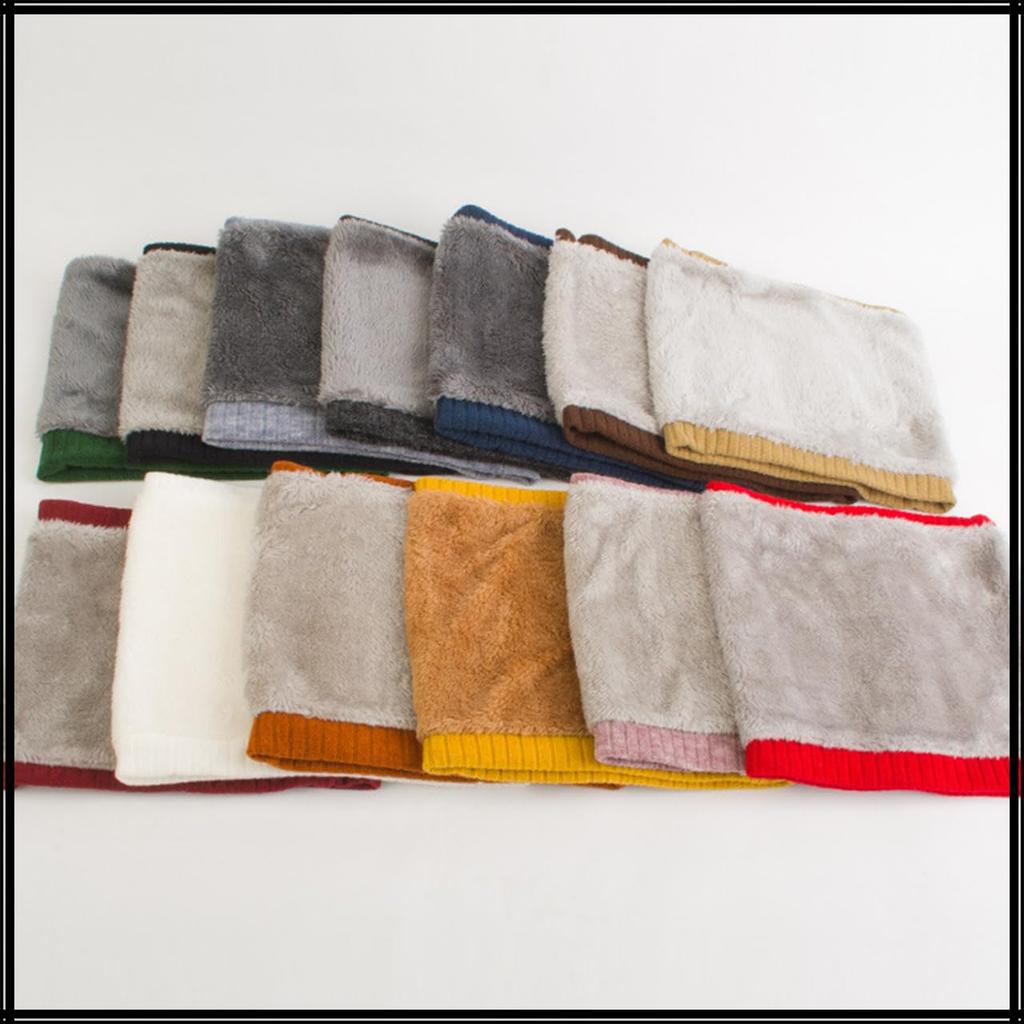 White Fang MA146 (White) Neck Warmer, Fleece-Lined, Warm, Simple, Casual, Colorful Beanie for Women