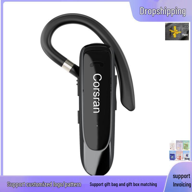 K30 Wireless Bluetooth Clip-on Earphones with Noise Reduction & Voice Call Support