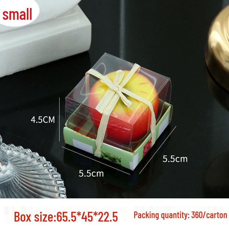

Red Apple-Shaped Smokeless Candle for Christmas Decor