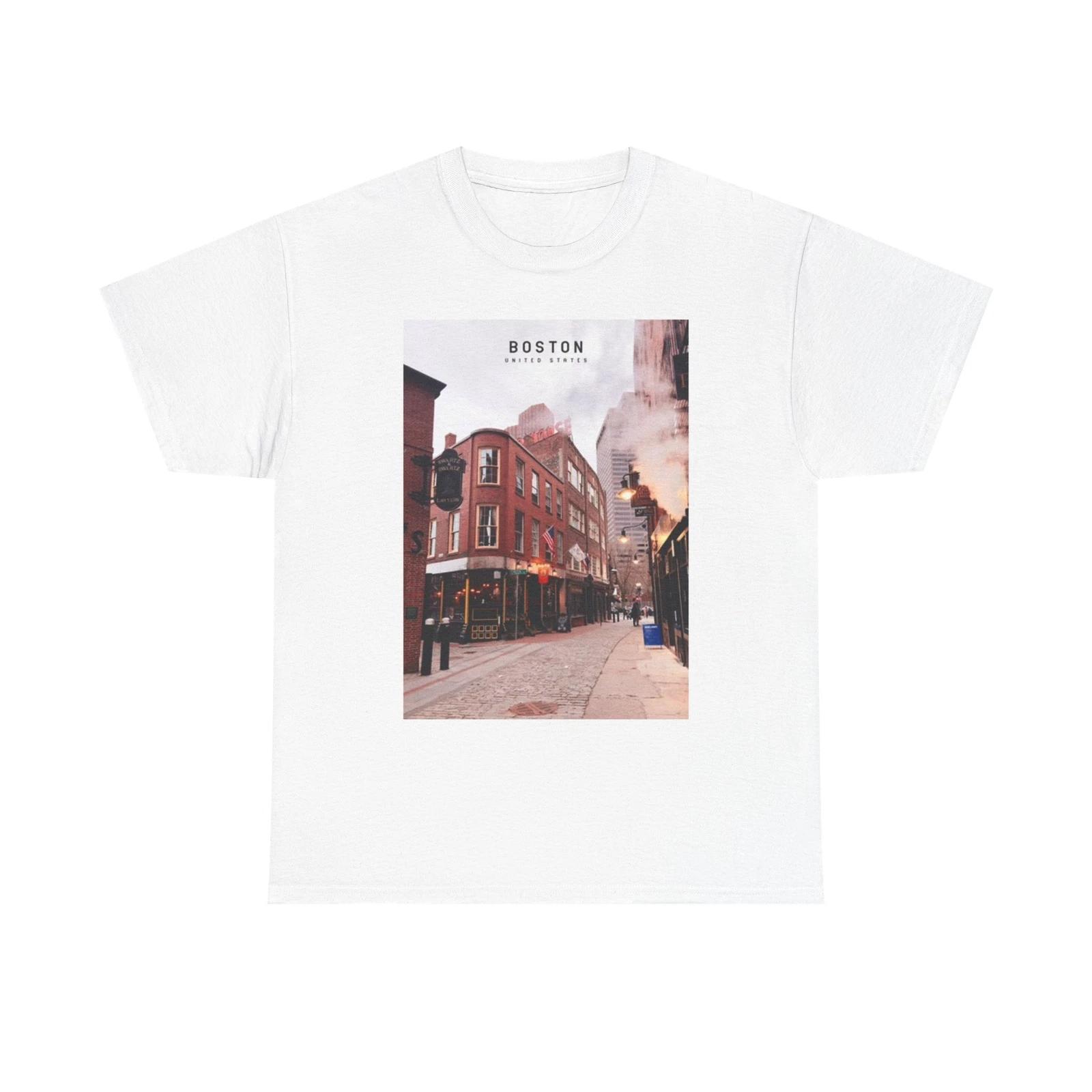 Men s and Women s T-shirts Boston Graphic L