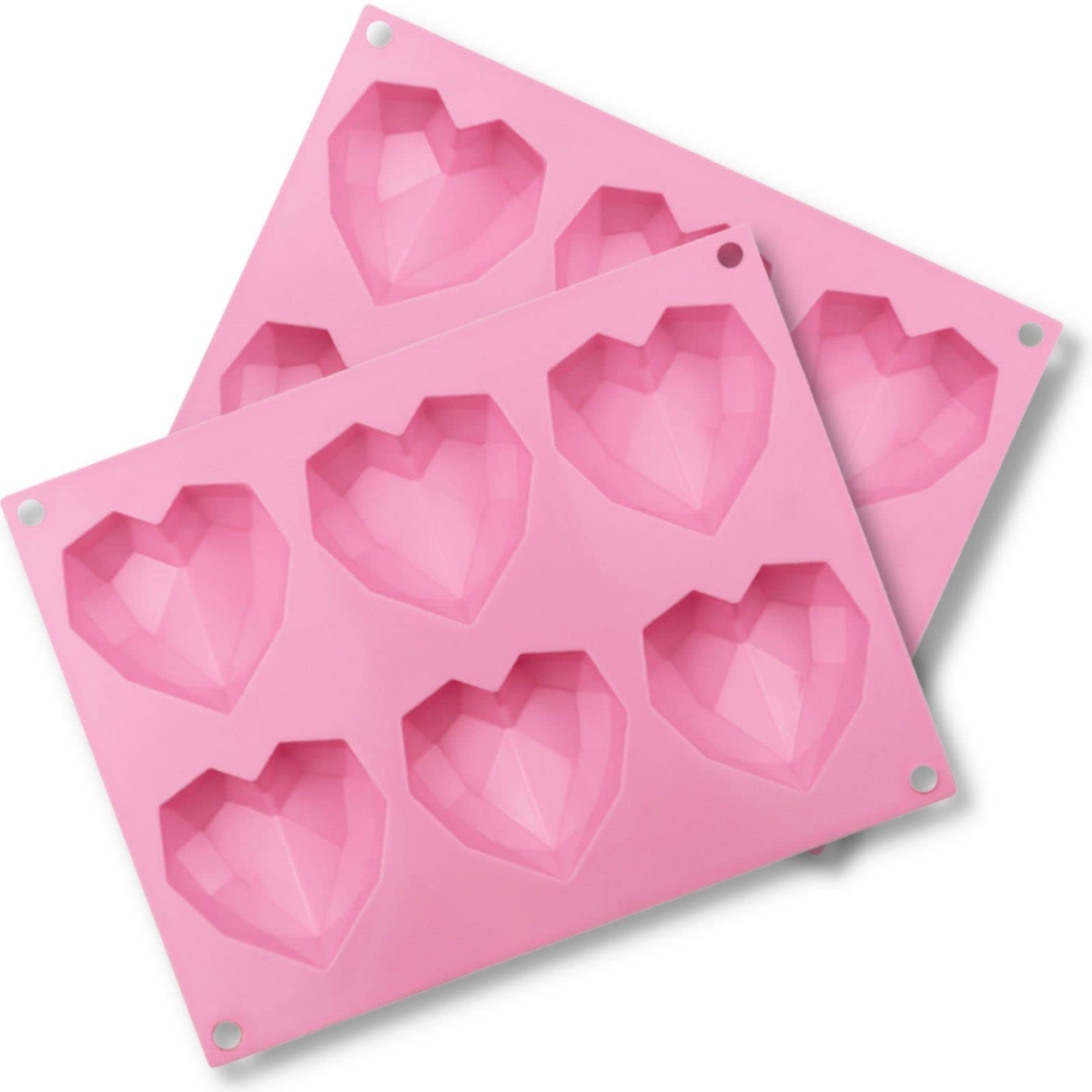 

COLORBIRD Silicone Heart Resin Polymer Clay Glycerin Soap Mold Mold, Shape, Mold, Mold, (Ages 15+) розовый