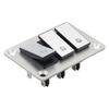 1PCS Boat-shaped Switch Brushed Aluminum Plate Multi-road Switch Panel 5-24V 16A Per Channel For Automobiles/ships/yachts
