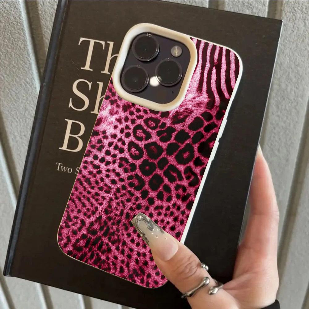 

HOT Luxury Red leopard print Lichee leather pattern Phone Case For Redmi Note 14 13 12 11 10 9 8 Pro Plus 4G 5G Shockproof Cover Note 9