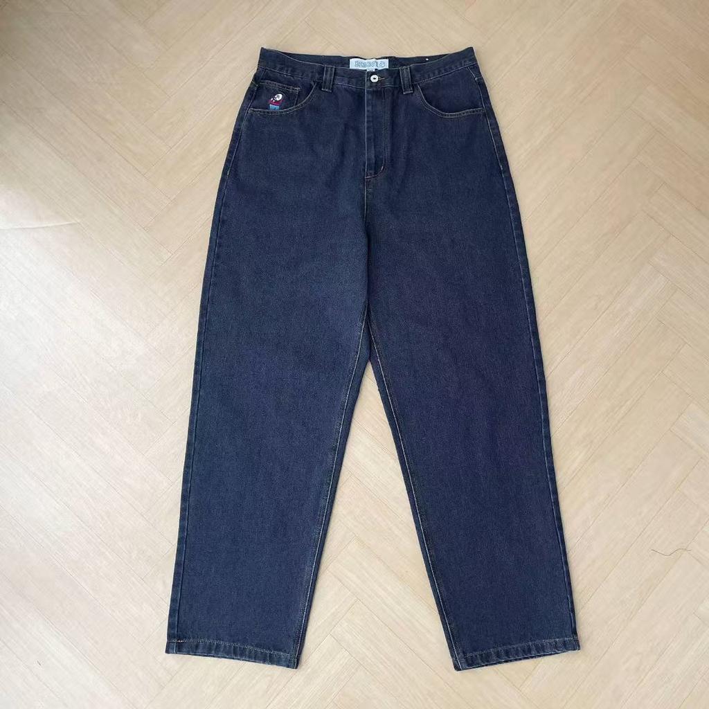 GLYDE New Harajuku Hip Hop Cartoon Y2K Big Boy Jeans Graphic Embroidery Baggy Jeans Pants High Waist Wide Leg Trouser Streetwear