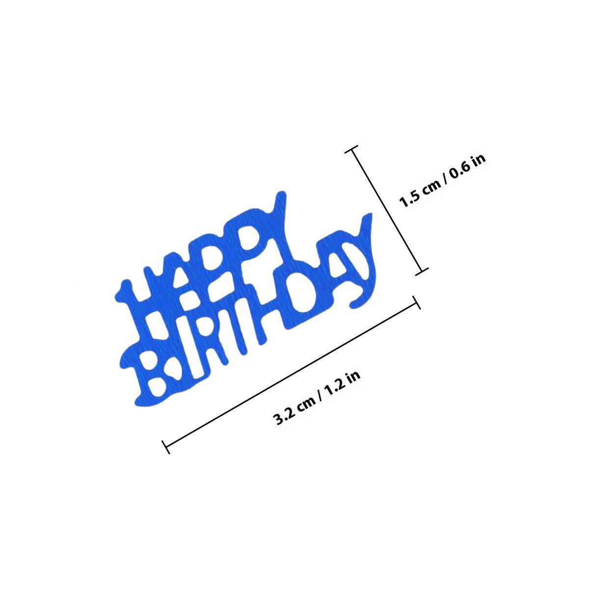 

1 Pack 30G Decoration Happy Birthday Letters Design Colorful Table Decor Throwing Supplies Party Carpet Confetti For Birthday синий