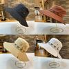 Stylish Wide Brim Summer Sun Hat Womens Round Top Sunscreen Hat Fisherman