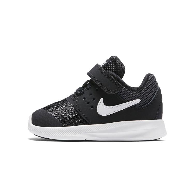 New Nike Downshifter 7 Slip Resistant Cushioning Low Top Running Shoes Black White Infant And Toddler 869974-001