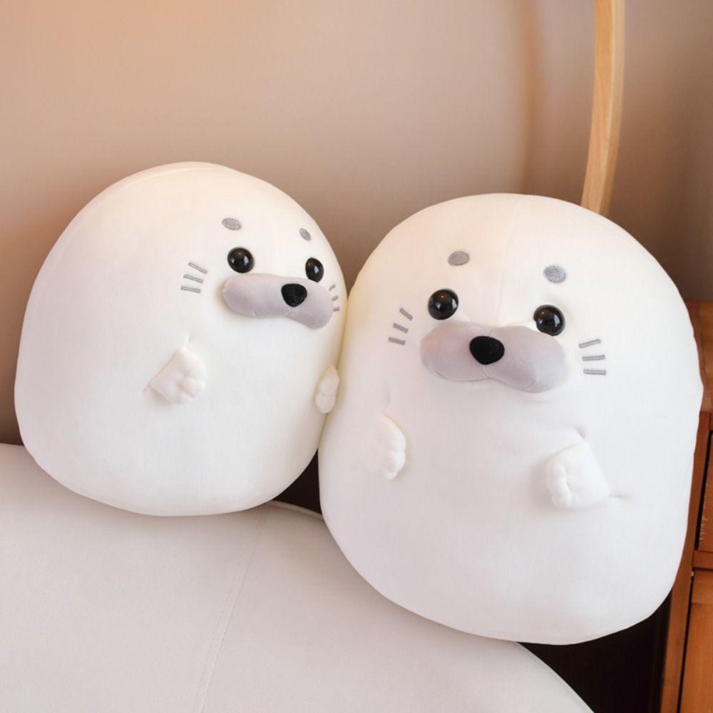 Soft Plush Seal Sleep Pillow Mochi Stuffed Animal Toy Anime Seal Plush Doll Kids Gifts