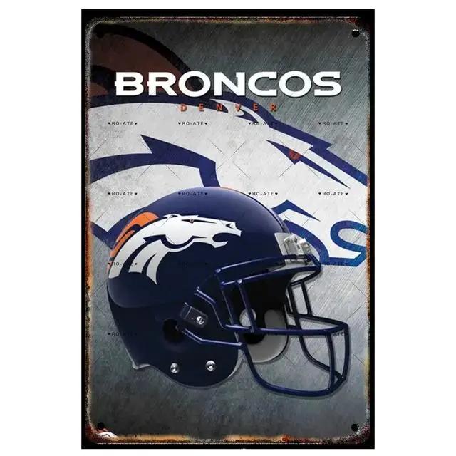 Vintage Football Helmet Metal Tin Sign Plaque  Wall Decor Iron Painting for Man Cave Home Cafe Garden Club Bar  Retro Art Pos