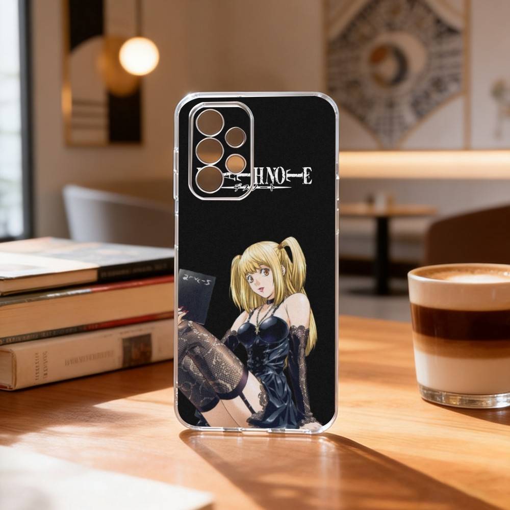 D-Death N-Note Misa Phone Case Transparent Silicone Soft For Samsung S25,S24,S21,S22,S23,S30,Ultra,S20,Plus,Fe
