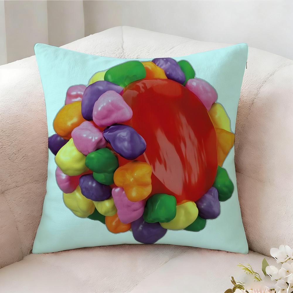 Nerds Gummy C-ClustersS Pillow Case Pillowcase, Double-sided Printed, Sofa Cushion, Bedroom Headboard Pillow