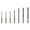 3 -12mm Cross Tile Drill Bits Set Anti Slip Hex Shank Carbide Drilling Bits  Tile