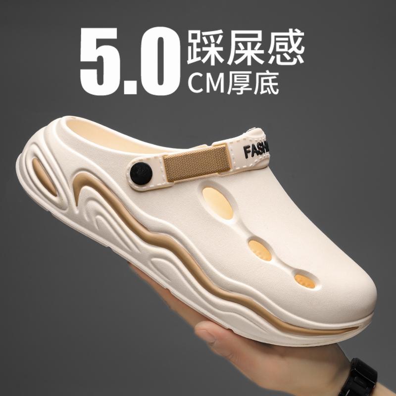 Men's Sandals Slippers for Men Flat Sandals Shoes for Men Thick Bottom Wear-resistant Soft and Comfortable Non-Slip Unisex New