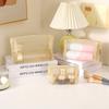 Nylon Mesh Cosmetic Bag Zipper Box Shaped Toiletry Organizer Makeup Bags Multifunctional Women Lipstick Key Coin Purse Pouch